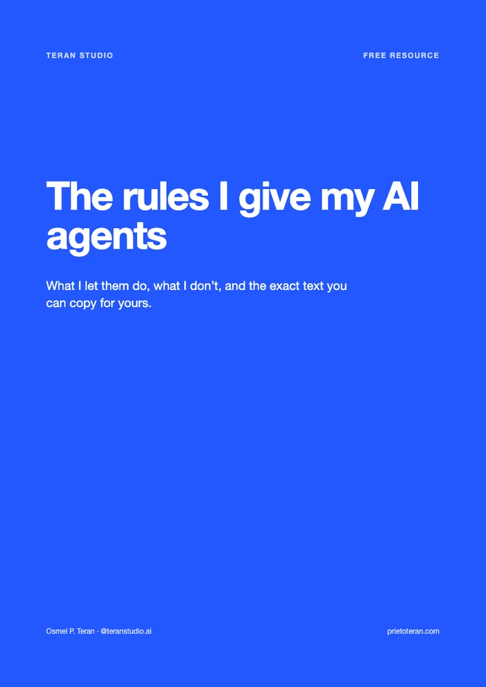 Cover of the guide The rules I give my AI agents