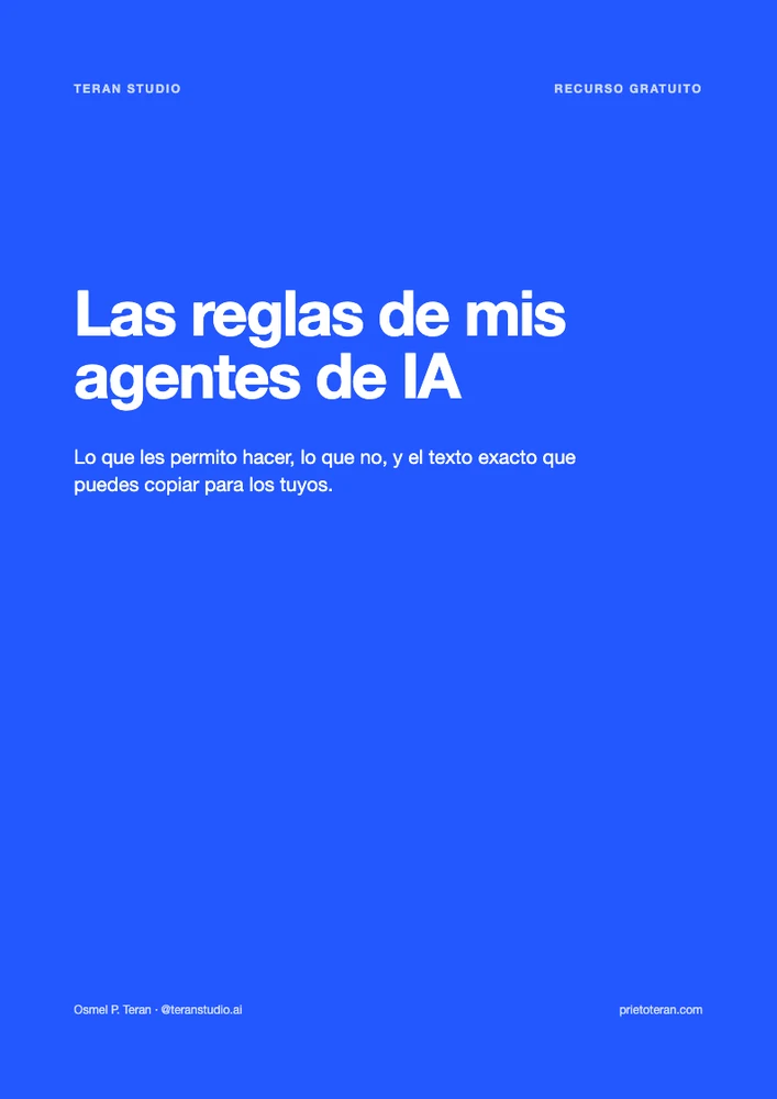 Portada de la guía Las reglas de mis agentes de IA